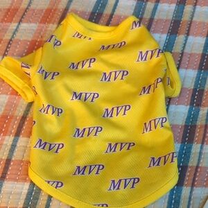 Cat oe Tiny Dog MVP Lakers Sports Jersey Shirt